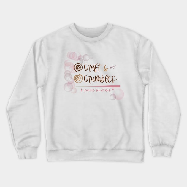 Craft and Crumbles Logo Crewneck Sweatshirt by Craft and Crumbles